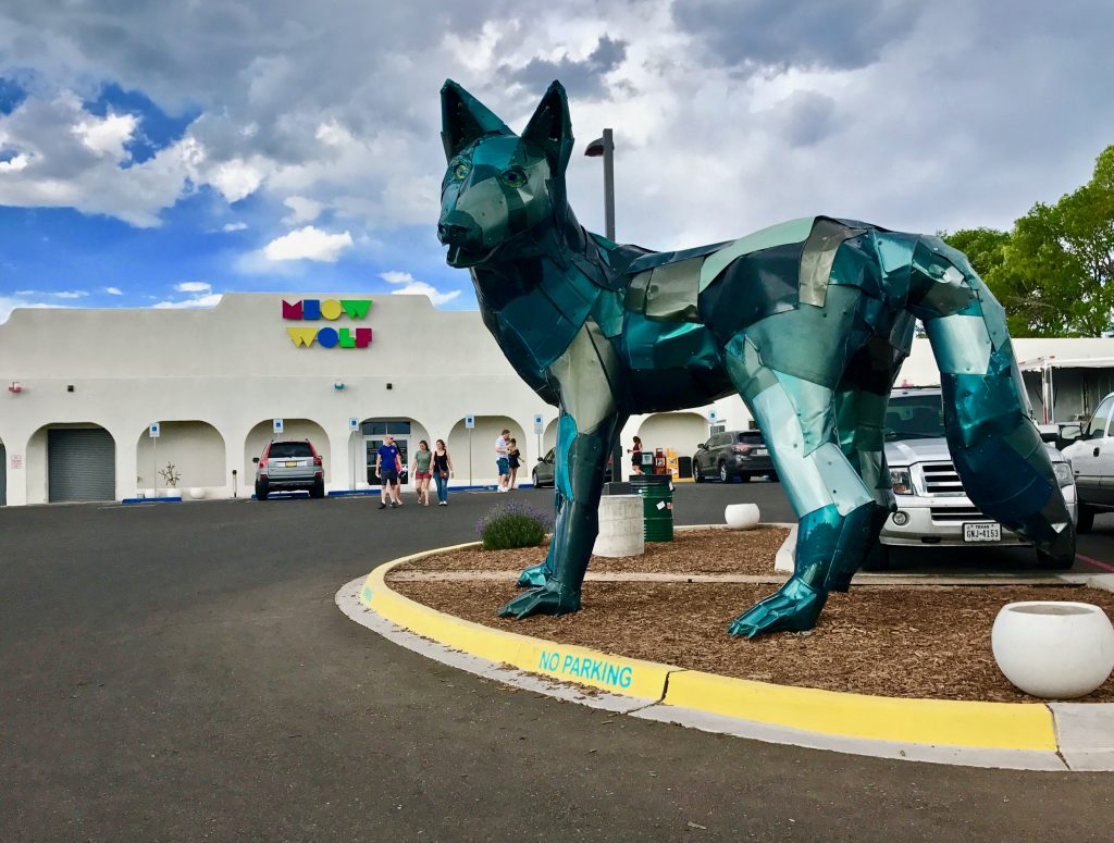 Outside Meow Wolf